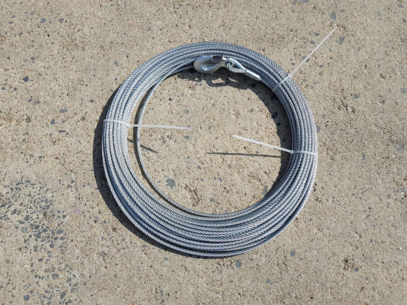 Drahtseil mit Haken ø 6mm / 43 m - für GEDA Schrägaufzug