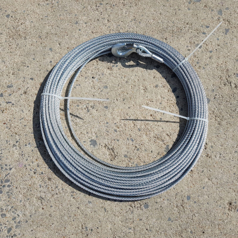 Drahtseil mit Haken ø 6mm / 43 m - für GEDA Schrägaufzug